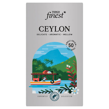 Tesco Finest Ceylon 50 Tea Bags 125 g