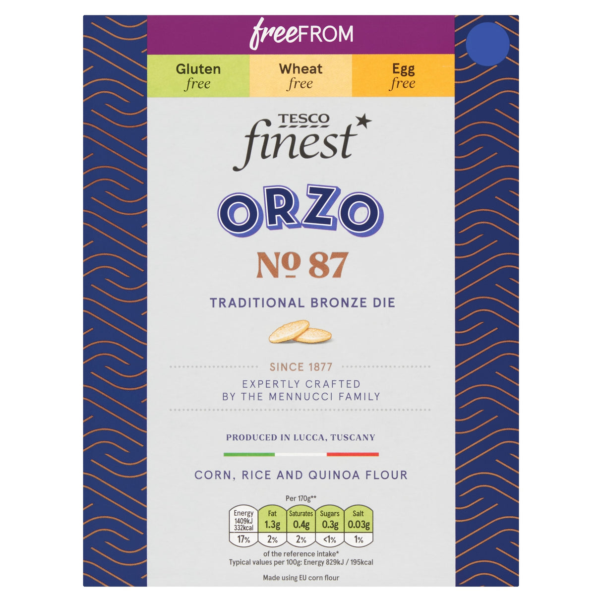 Tesco Finest Free From Orzo 500 g