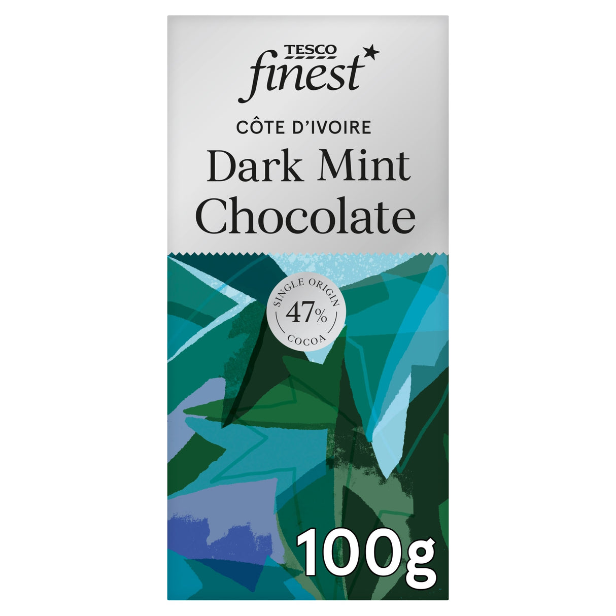 Tesco Finest Mint 47% Dark Chocolate 100 g