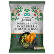 Tesco Finest Mozzarella Basil & Tomato Tortilla Chips 150 g