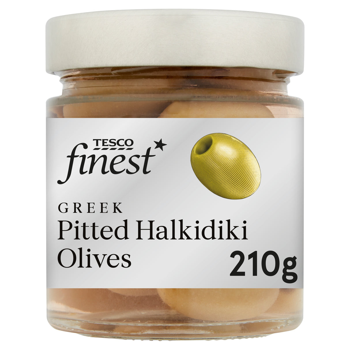 Tesco Finest Pitted Halkidiki Olives 210 g