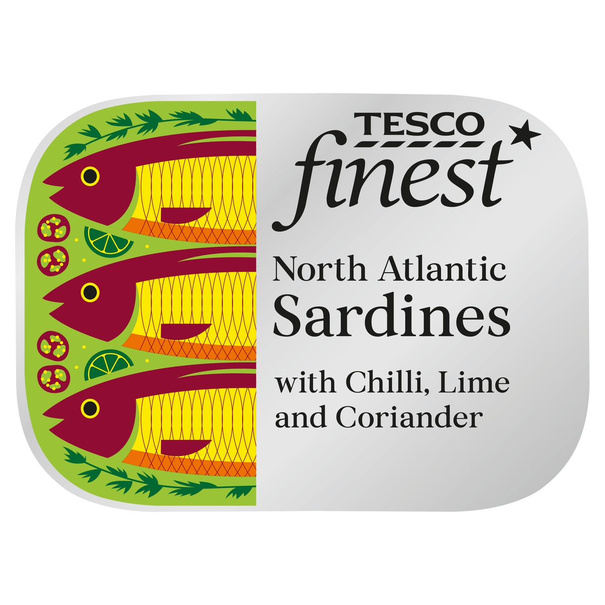 Tesco Finest Sardines With Chilli Lime & Coriander 105 g