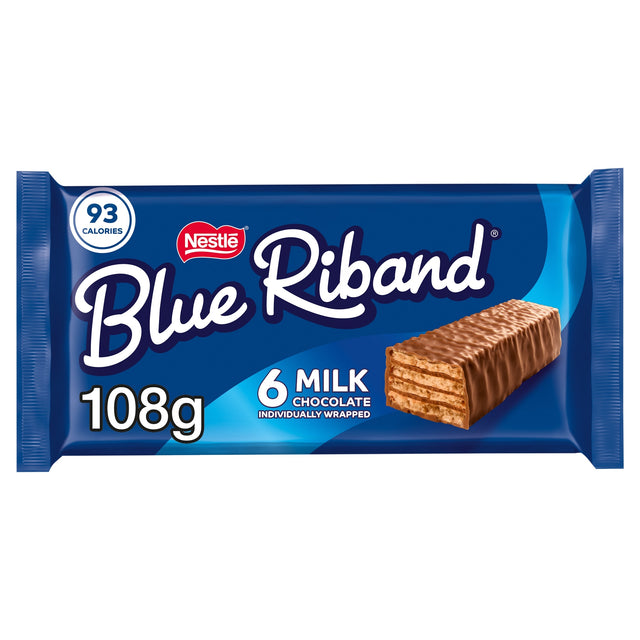 Blue Riband Milk Chocolate Wafer Bars 6 x 18 g