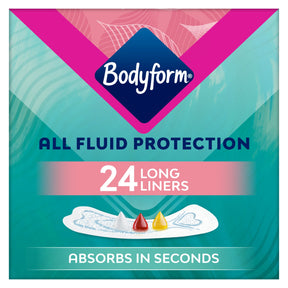 Bodyform Dailies All Fluid Long Panty Liners 24 Pack