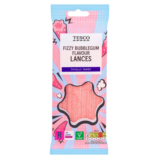 Tesco Fizzy Bubblegum Lances 75 g