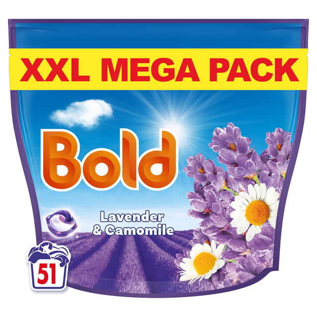 Bold All in One Washing Liquid Pods Lavender & Camomile 51 Washes 999.6 g