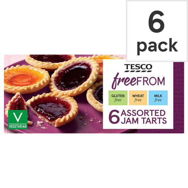 Tesco Free From Assorted Jam Tarts 6 Pack