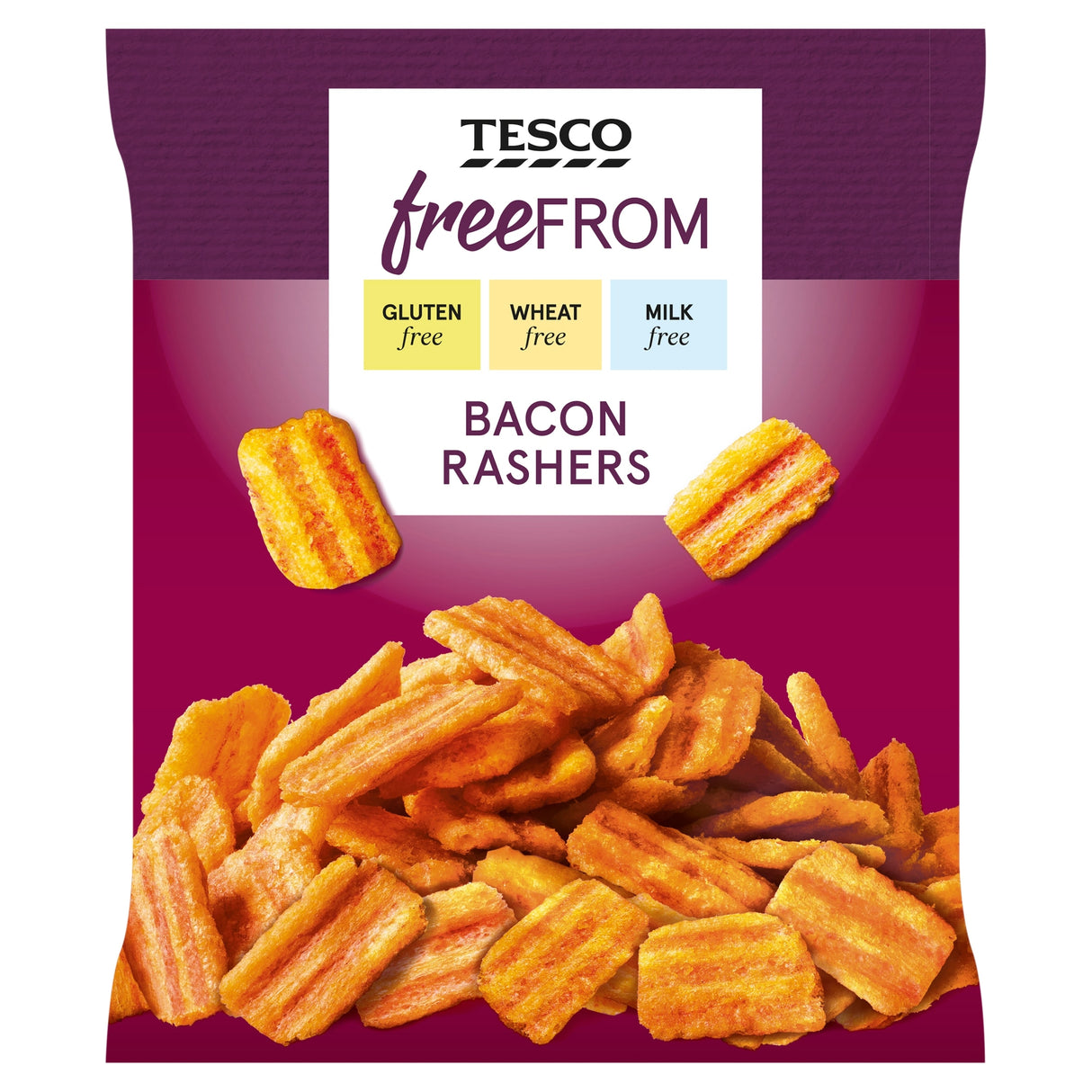 Tesco Free From Bacon Rashers Snacks 150 g
