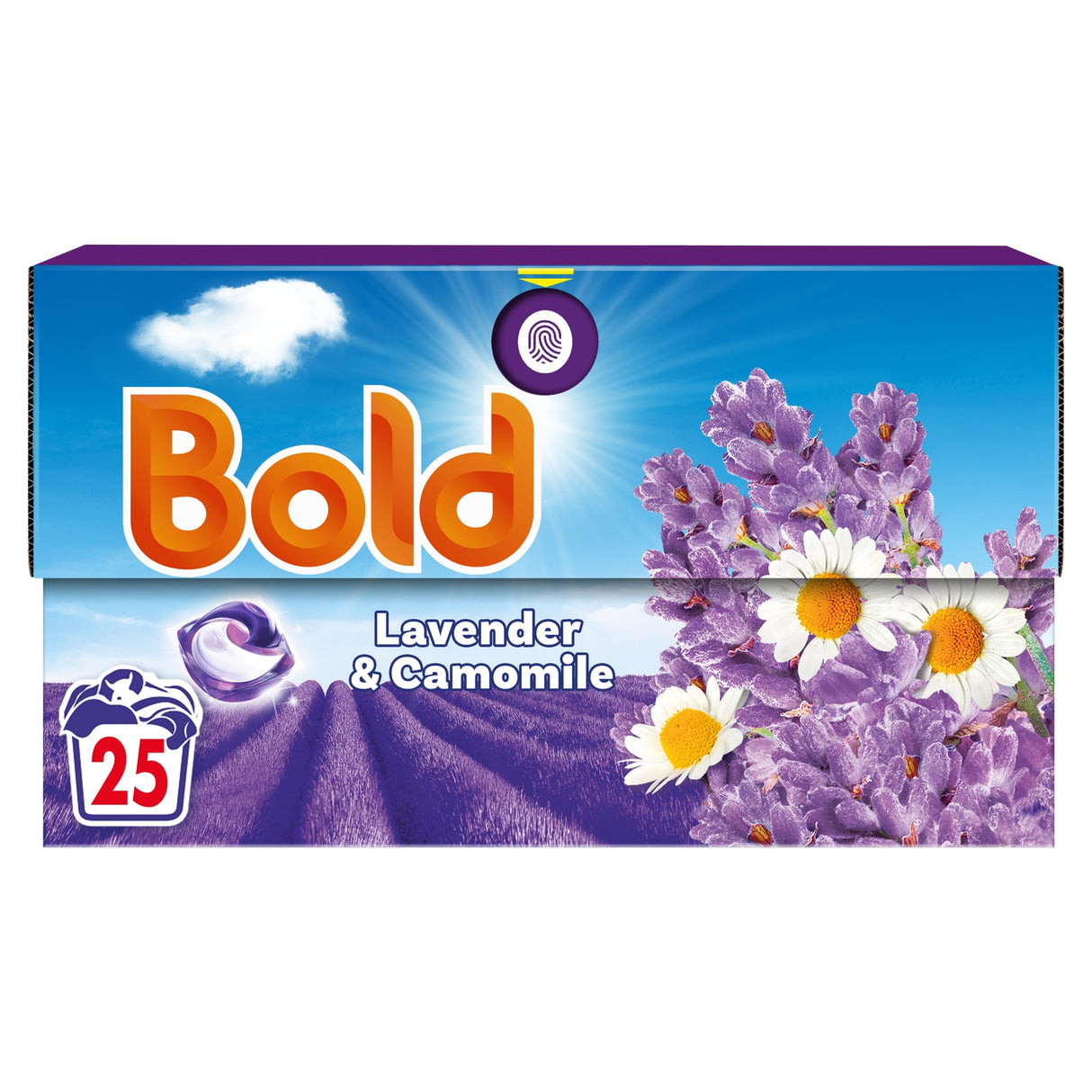 Bold All In One Washing Liquid Pods Lavender & Chamomile 25 Washes 490 g
