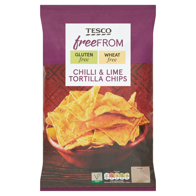 Tesco Free From Chilli & Lime Tortilla Chips 200 g