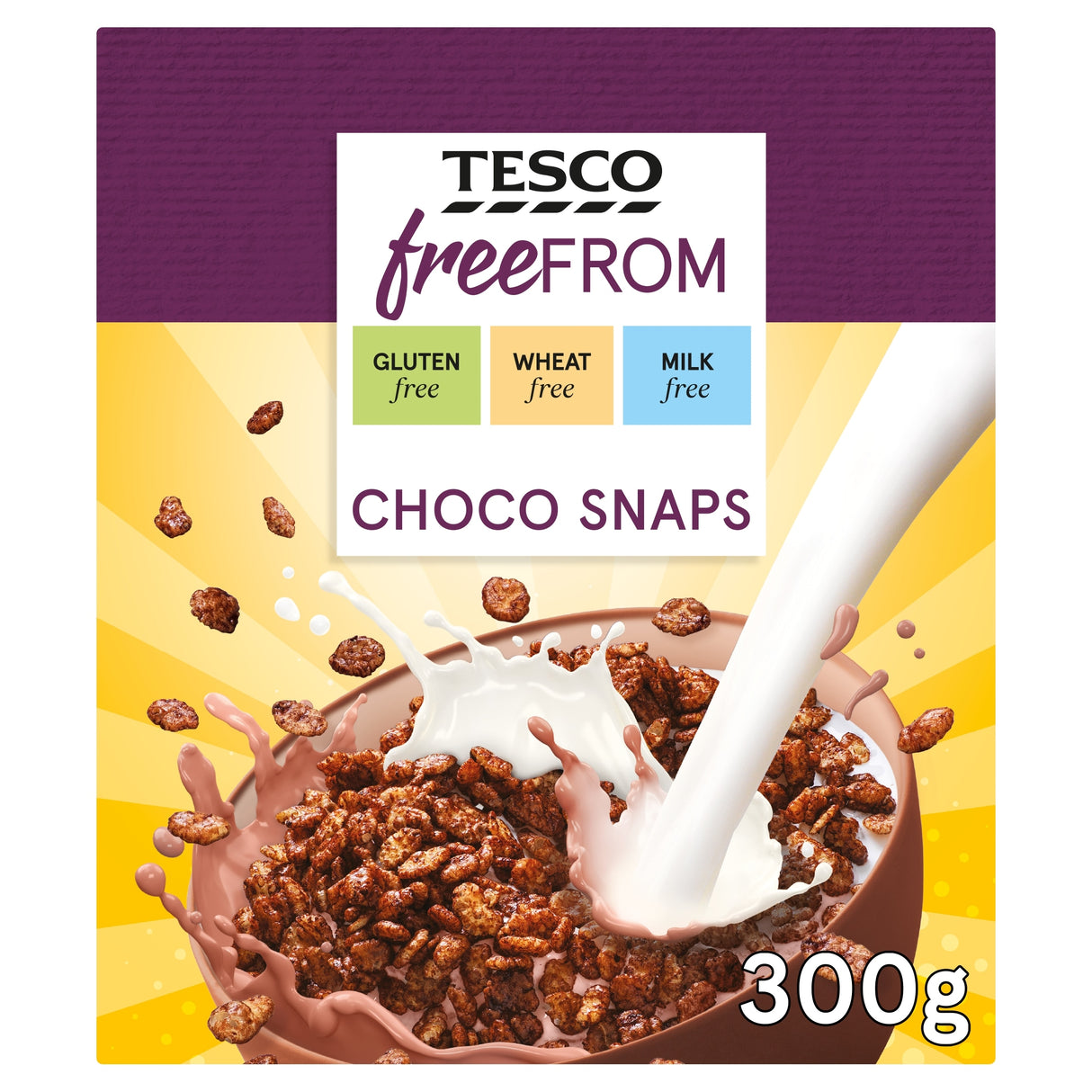Tesco Free From Choco Snaps Cereal 300 g