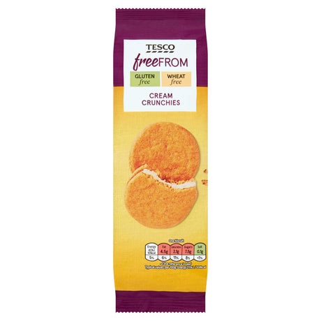 Tesco Free From Cream Biscuit Crunchies 180 g