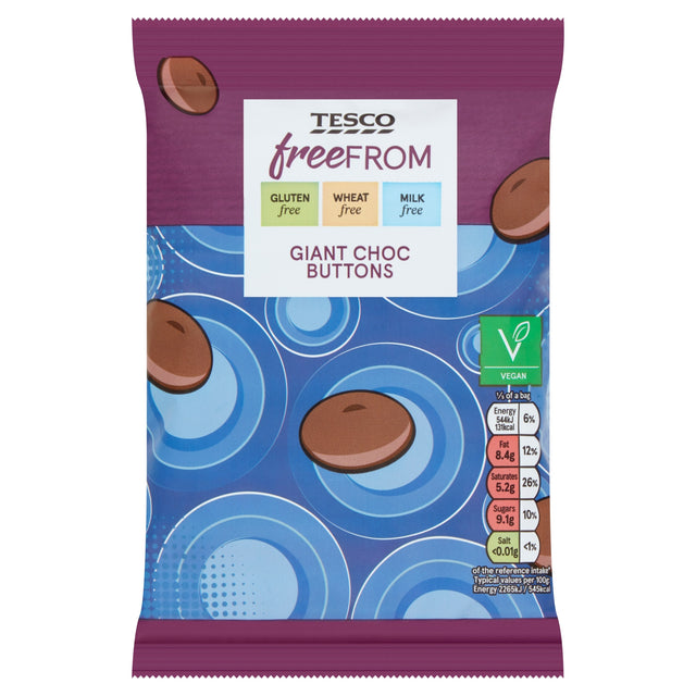 Tesco Free From Giant Choc Buttons 119 g