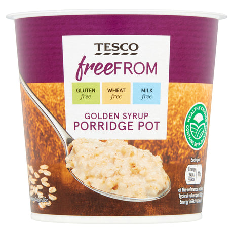 Tesco Free From Gluten Syrup Porridge Pot 55 g