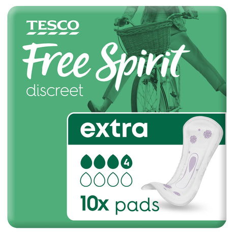 Tesco Free Spirit Extra Pads 10 Pack