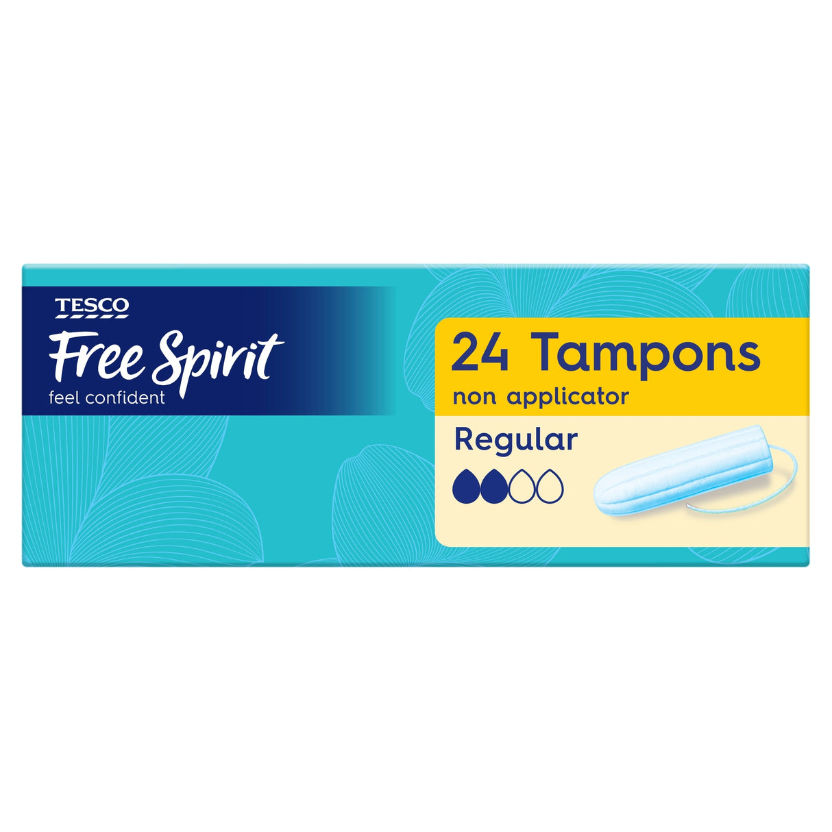 Tesco Free Spirit Non-Applicator Tampons Regular 24 Pack