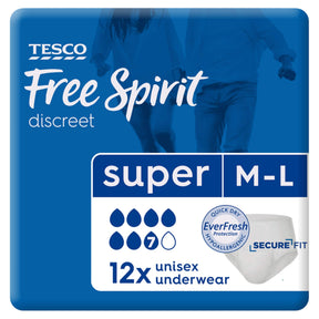 Tesco Free Spirit Super Protection Large Pants x12