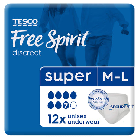 Tesco Free Spirit Super Protection Large Pants x12