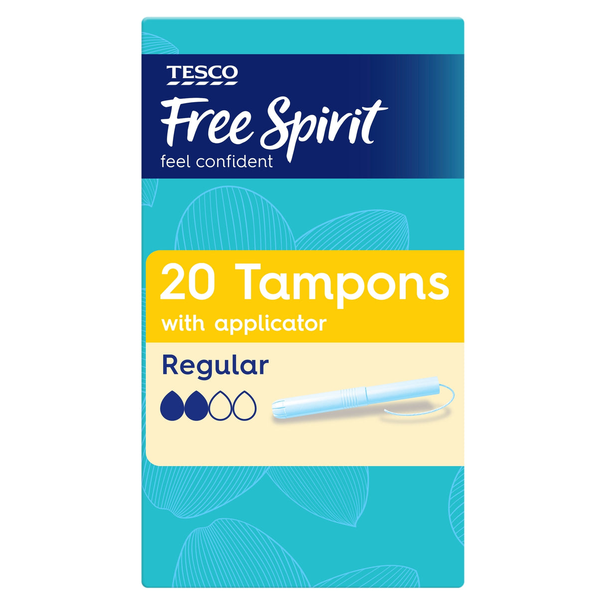 Tesco Free Spirit Tampons With Applicator Regular 20 Pack