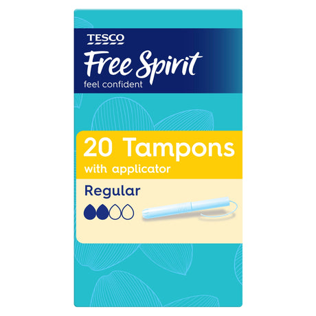 Tesco Free Spirit Tampons With Applicator Regular 20 Pack