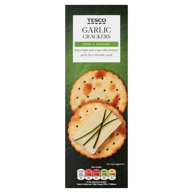 Tesco Garlic Crackers 185 g