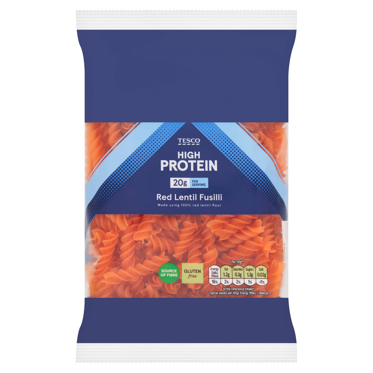 Tesco Gluten Free Red Lentil Fusilli 250 g