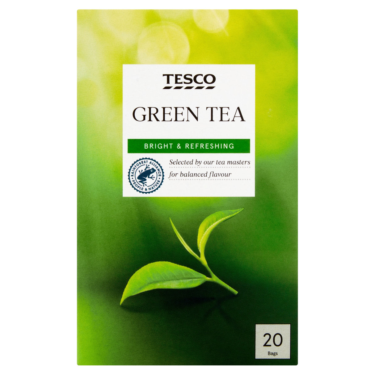 Tesco Green Tea & Lemon 20 Pack 50 g