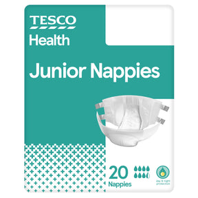 Tesco Health Junior Nappies 20 Pack