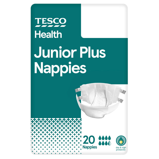 Tesco Health Junior Plus Nappies 20 Pack
