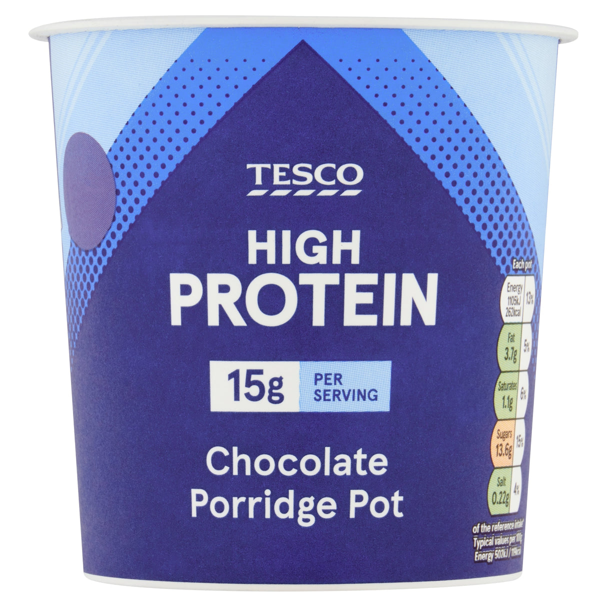 Tesco High Protein Chocolate Porridge Pot 70 g