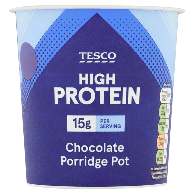 Tesco High Protein Chocolate Porridge Pot 70 g