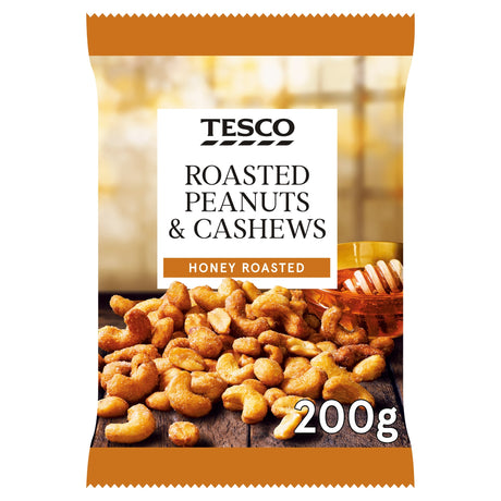 Tesco Honey Roast Peanuts & Cashews 200 g