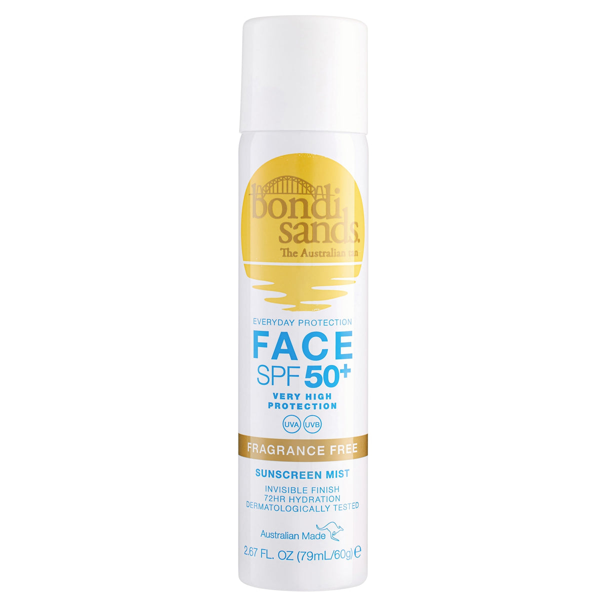 Bondi Sands Face SPF 50+ Fragrance Free Sunscreen Mist 79 ml