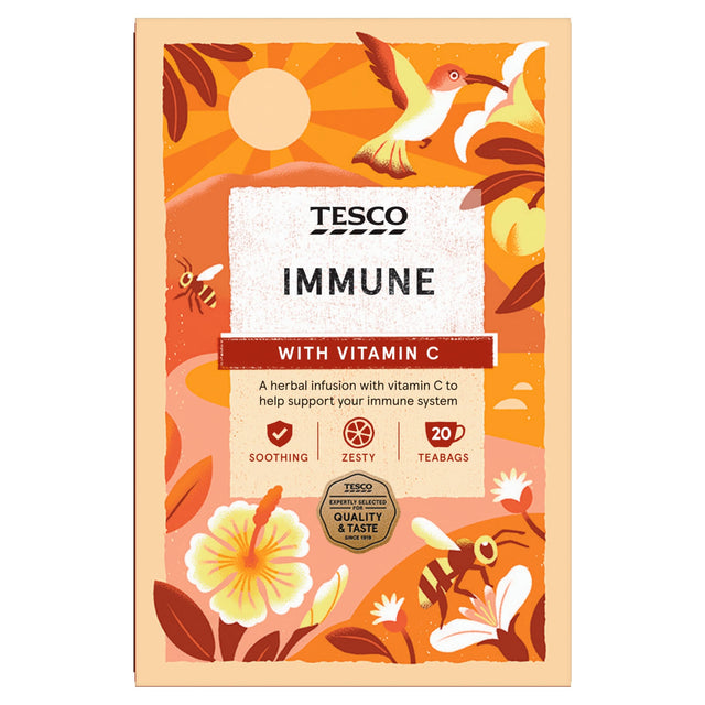 Tesco Immune 20 Tea Bags 40 g
