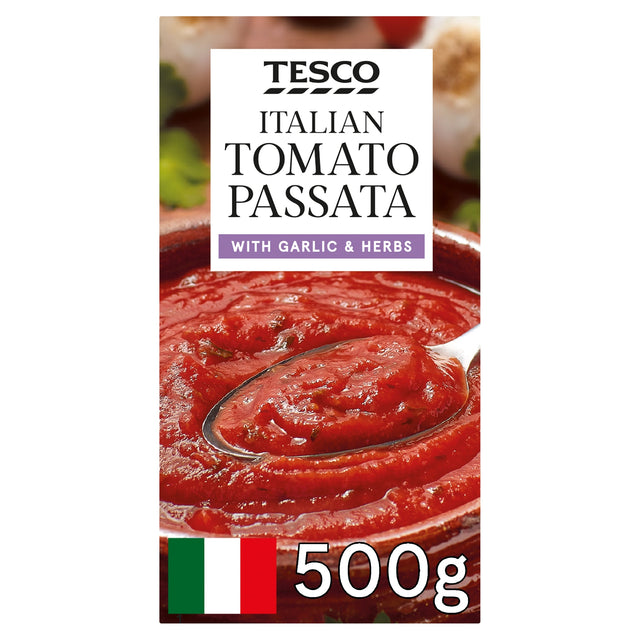 Tesco Italian Passata With Garlic & Herbs 500 g