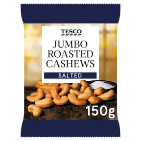 Tesco Jumbo Roasted Cashews Salted 150 g