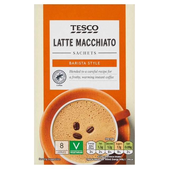 Tesco Latte Macchiato Sachets 124 g x8