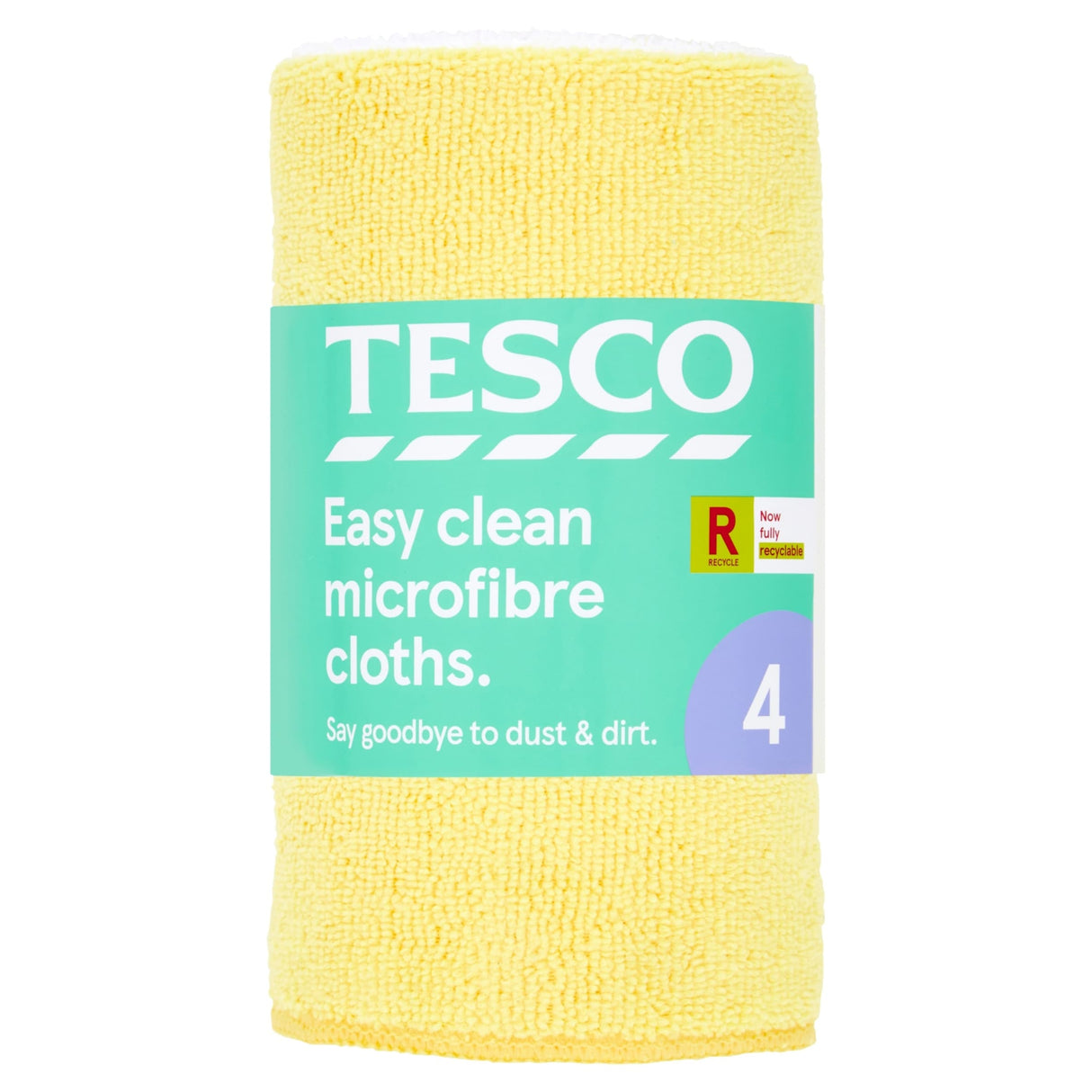 Tesco Microfibre Cloth 4 Pack