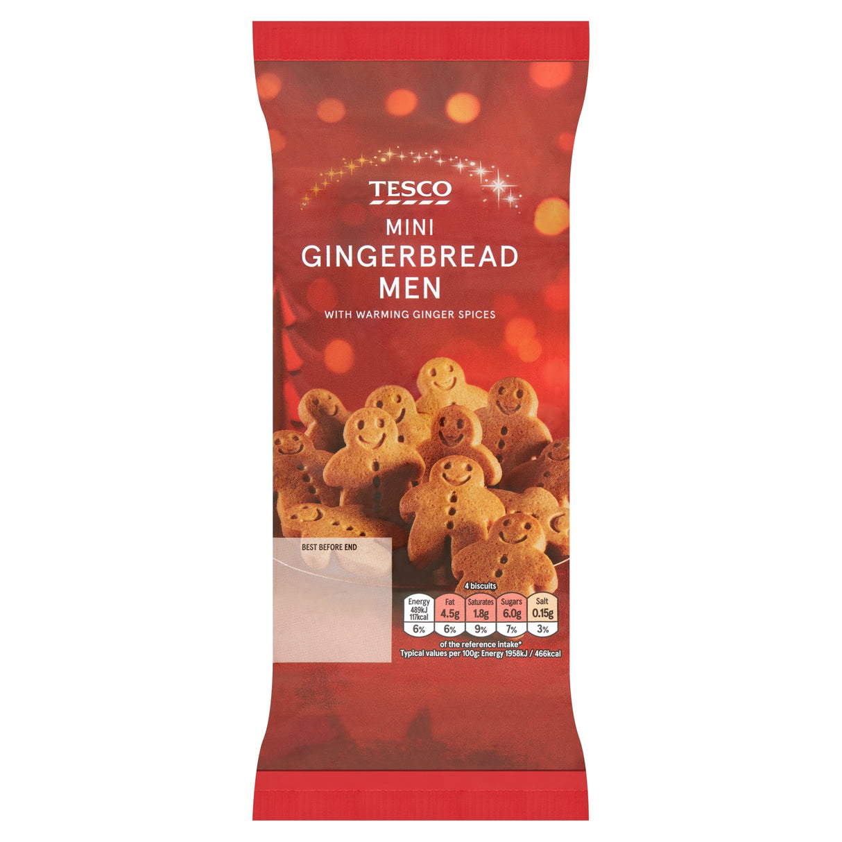 Tesco Mini Gingerbread Men 100 g