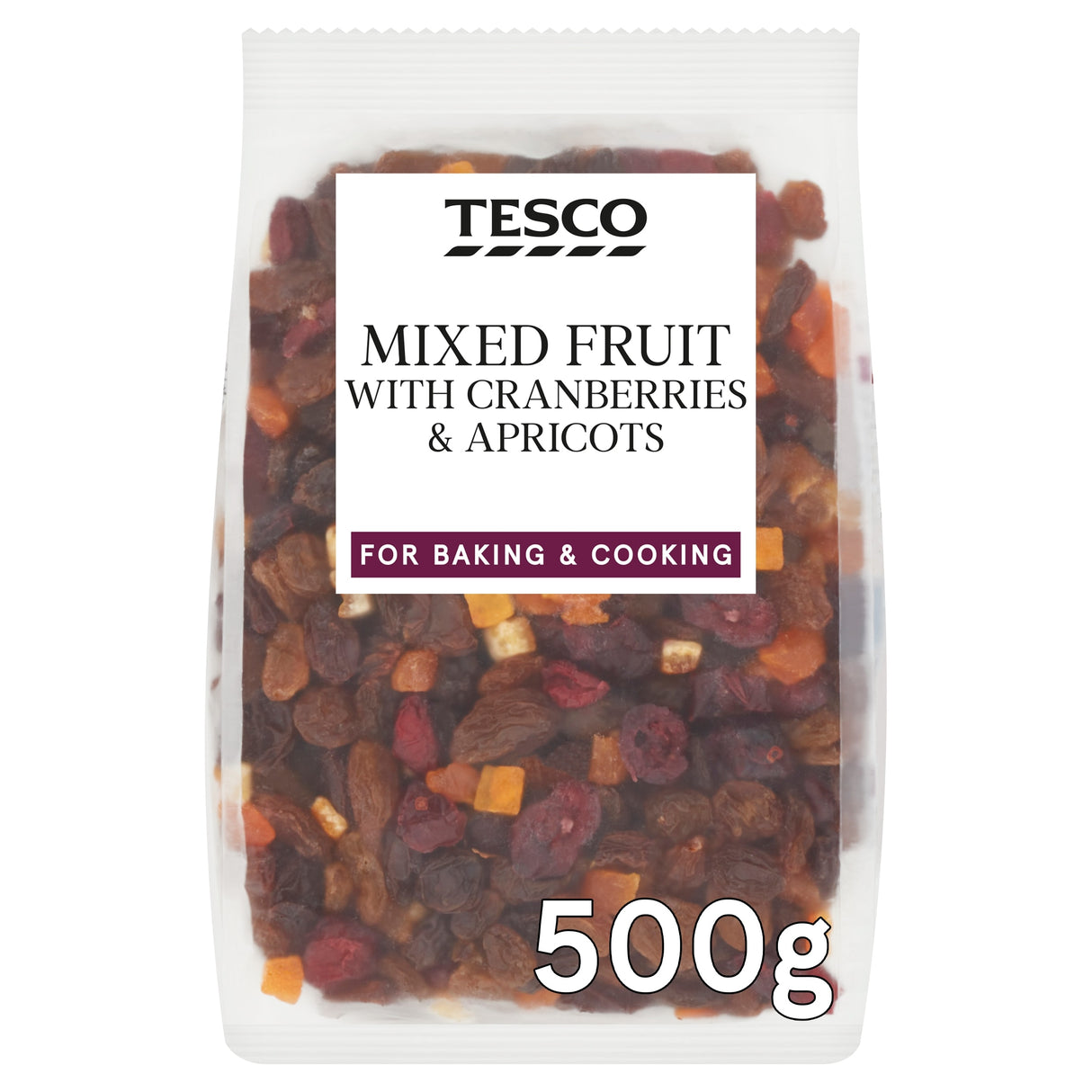 Tesco Mixed Fruit With Cranberries & Apricots 500 g