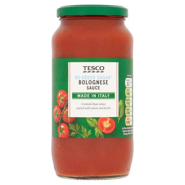 Tesco No Added Sugar Bolognese Pasta Sauce 500 g