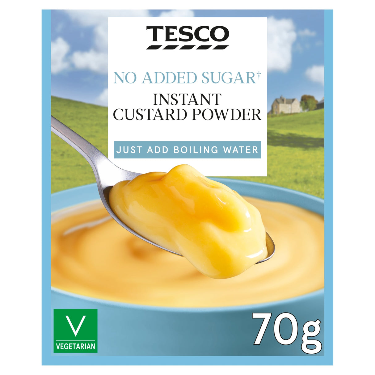 Tesco No Added Sugar Instant Custard Mix 70 g