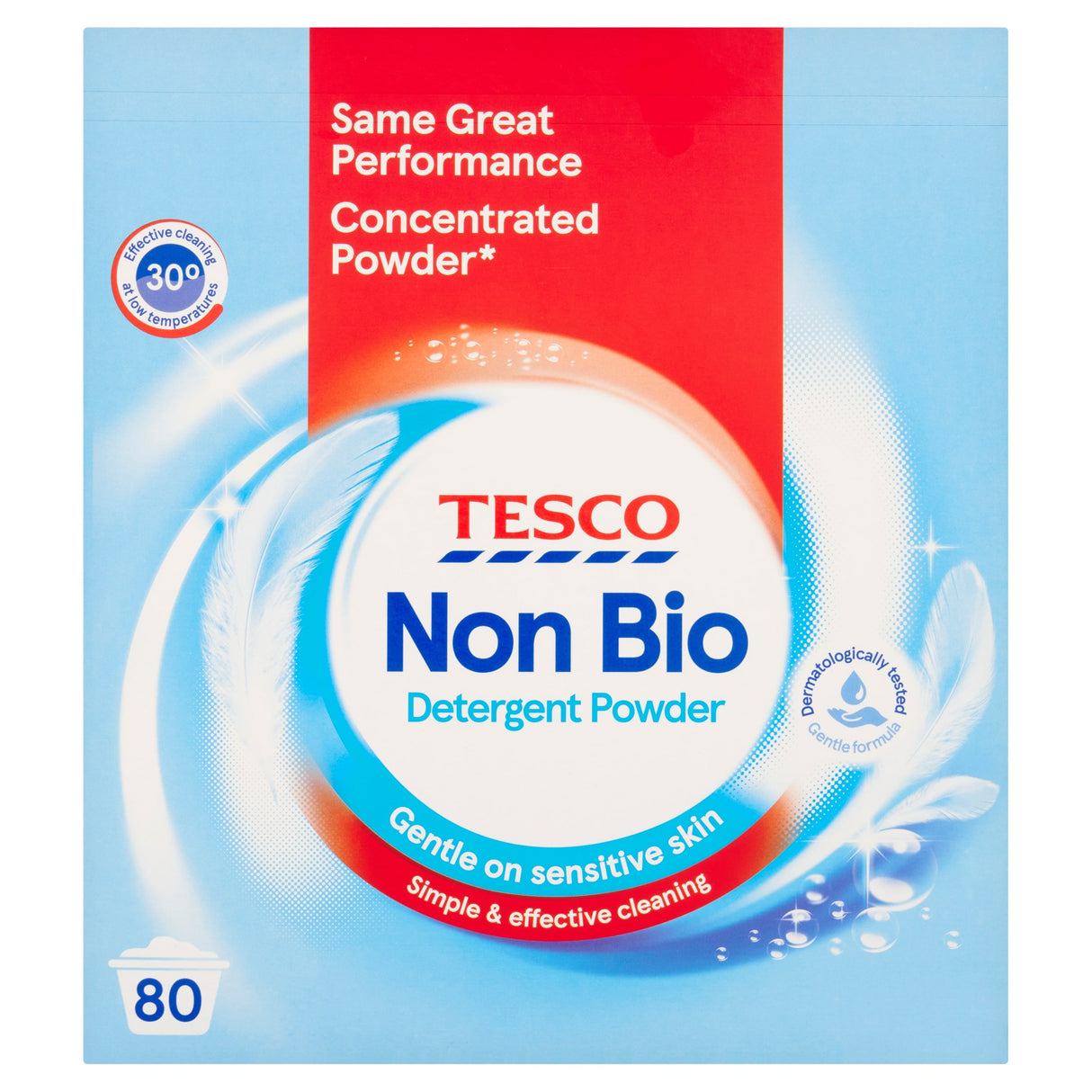 Tesco Non Bio Detergent Powder 80 Wash 4 kg