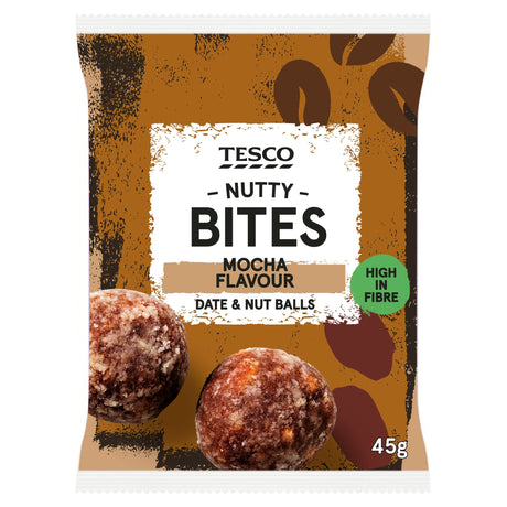 Tesco Nutty Bites Mocha Flavour 45 g