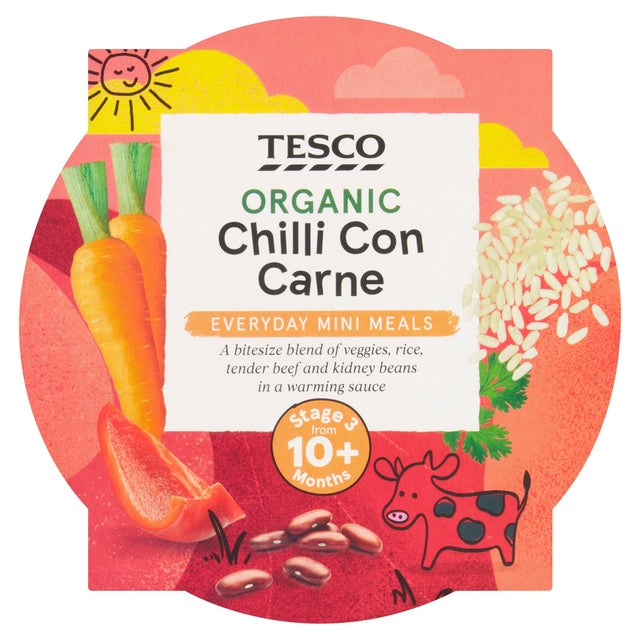 Tesco Organic Chilli Con Carne Stage 3 10 Months+ 190 g
