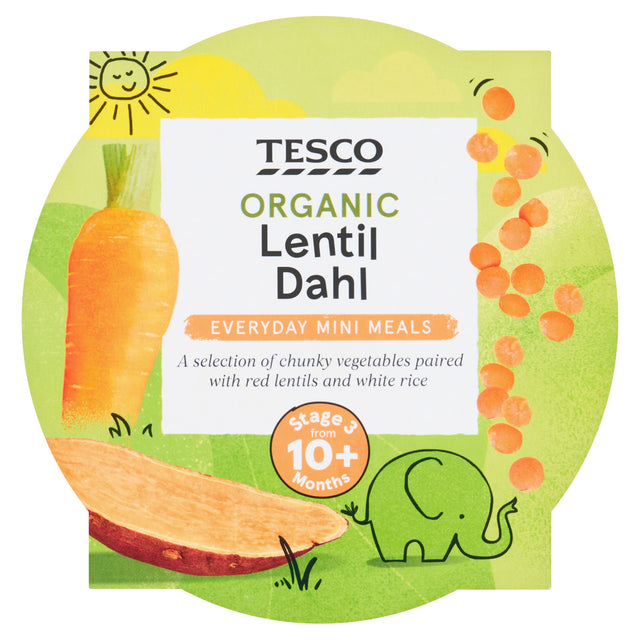 Tesco Organic Lentil Dahl Stage 3 10 Months+ 190 g