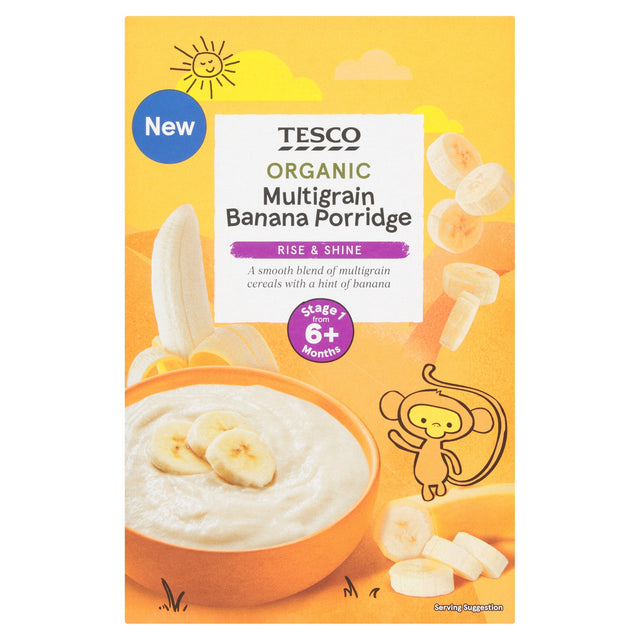 Tesco Organic Multi Grain Banana Porridge 120 g