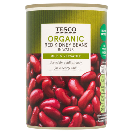 Tesco Organic Red Kidney Beans In Water 400 g