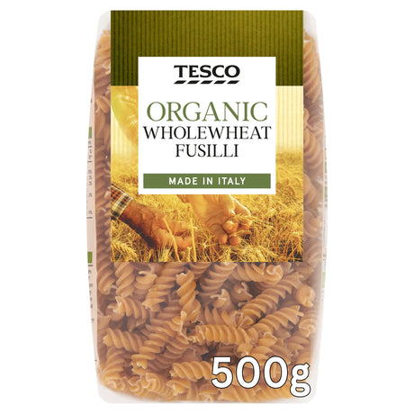 Tesco Organic Whole Wheat Fusilli 500 g