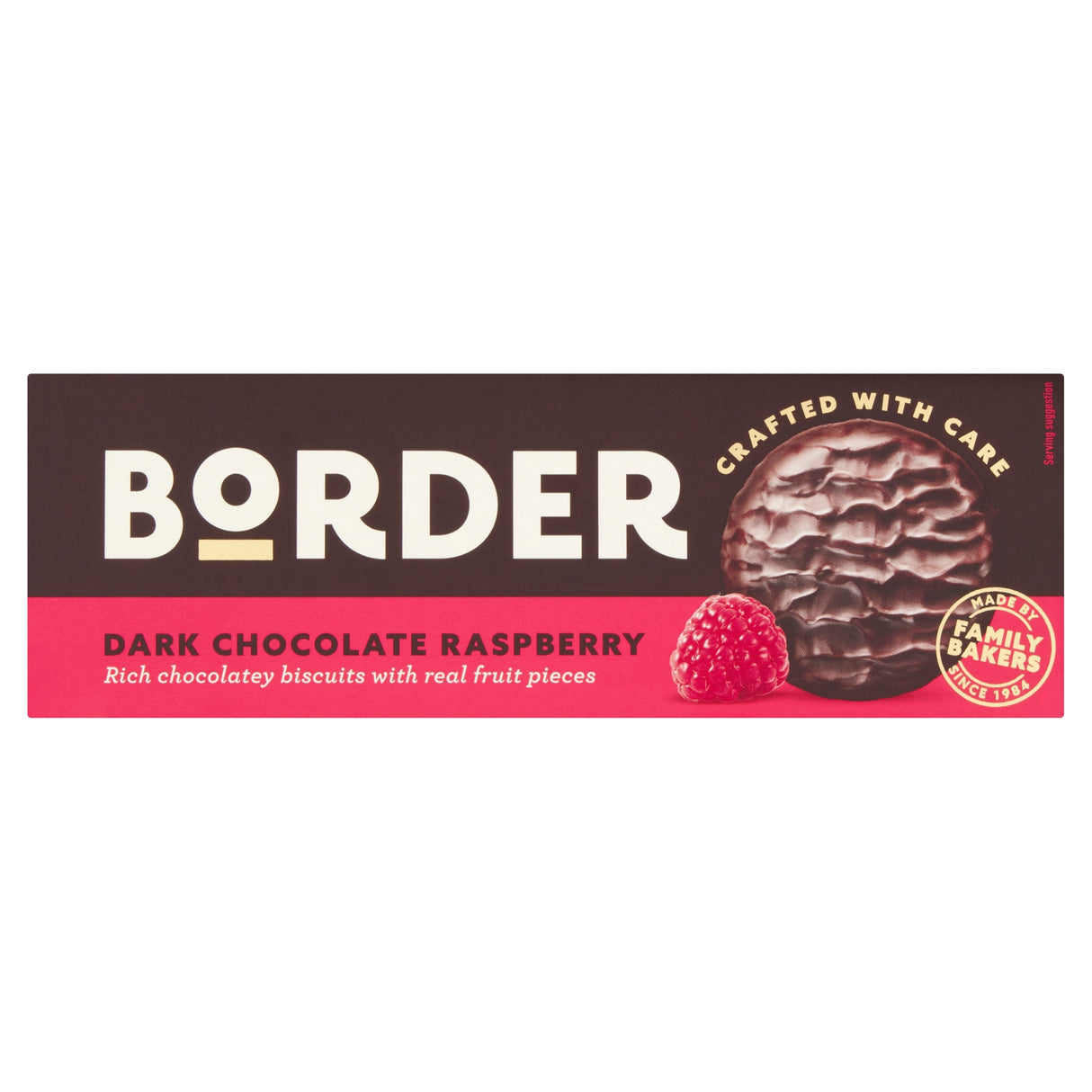 Border Dark Chocolate Raspberry Biscuits 150 g